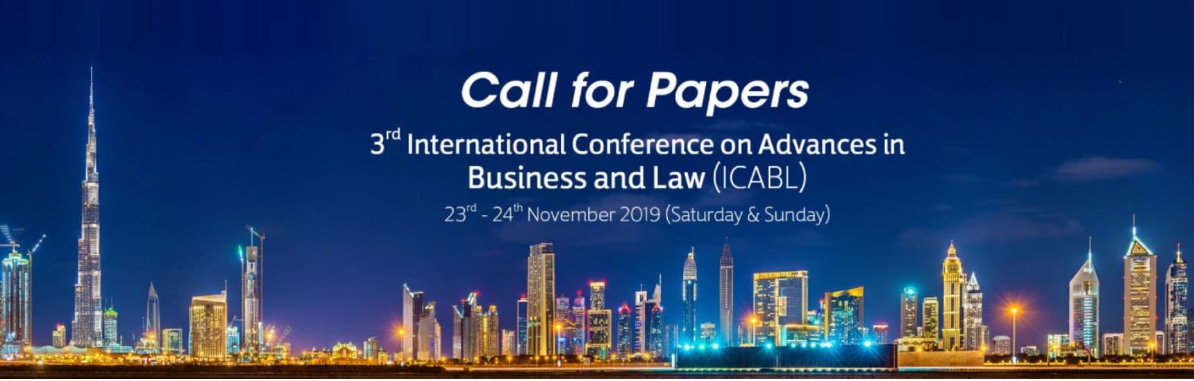 3rd International Conference on Advances in Business and Law (ICABL)