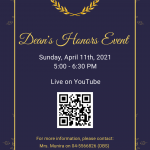 Dean's Honors Event- Video