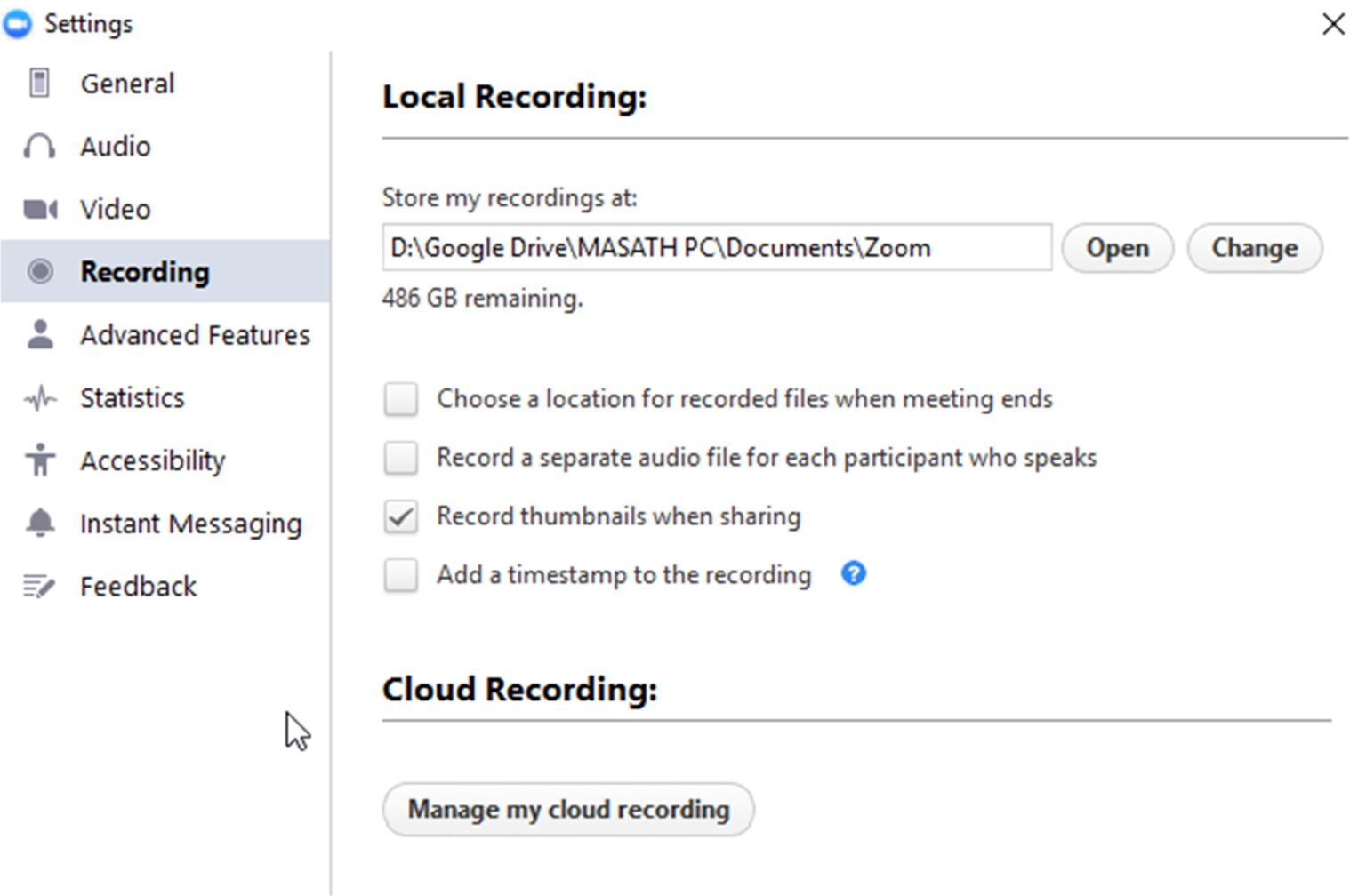 Recording a Zoom Meeting University of Dubai